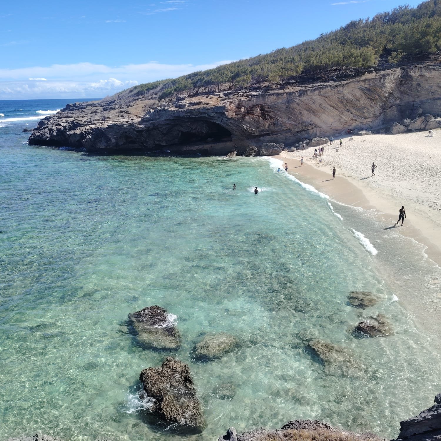 Anse Bouteille secluded cove - popular spot for Rodrigues island tours